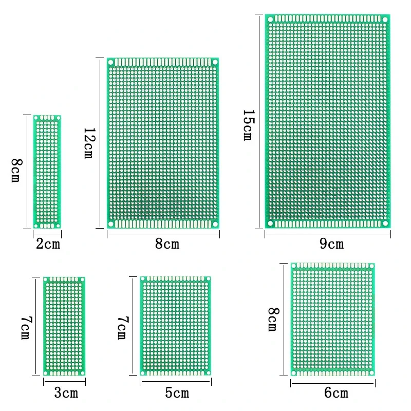 General-Purpose PCB (Prototype Board / Perfboard) price ranges from 300frs to 1000frs based on size
